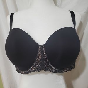 Torrid 44D multi-way bra black lace